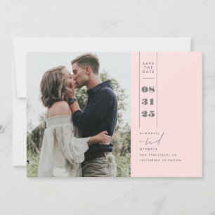 Save The Date Minimaliste moderne Enregistrer la photo verticale