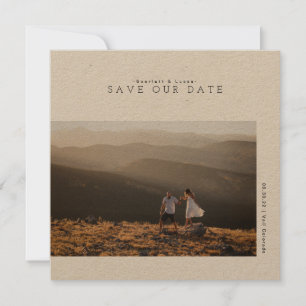 Save The Date Minimaliste moderne rustique Date Mariage