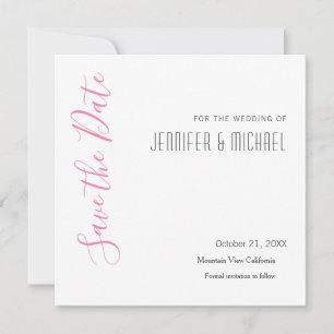Save The Date Minimaliste professionnel mariage moderne