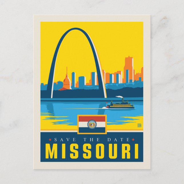 Save the Date | Missouri Invitation Postcard (Front)