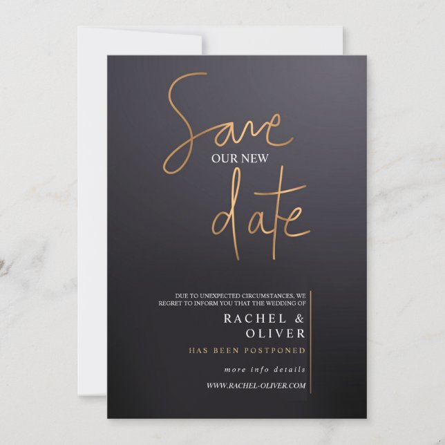 Save the Date Modern Announcement (Front)