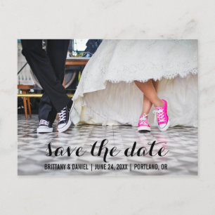 Save The Date Modern Engagement Postcard S