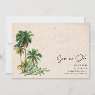 Save The Date Modern Florida Beach Mariage photo