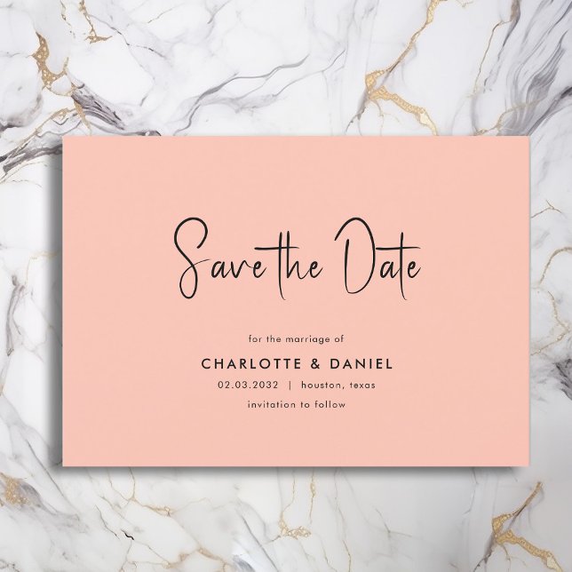 Save the Date! Modern, Minimal, Typography,  Invitation (Creator Uploaded)