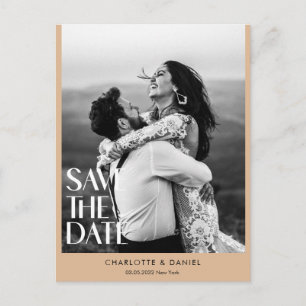 Save the Date! Modern Minimalist 1 Photo  Postcard