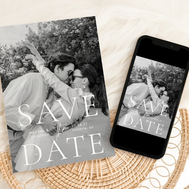 Save The Date Moderne, élégant et classique Appartement Enregist (Créateur téléchargé)