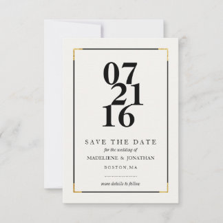Save The Date Moderne Enregistrer La Date Annonces