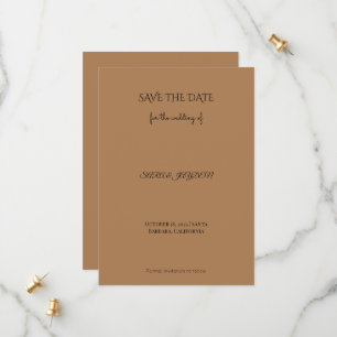 Save The Date Moderne Enregistrer la date   Huile, floral et pho