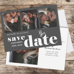 Save The Date Moderne Enregistrer la date Multi Photo
