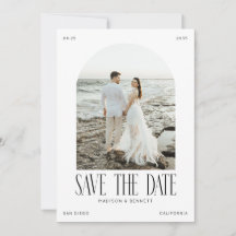Moderne Minimal Boho Arche Photo Double Face