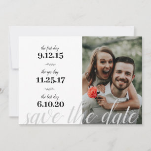 Save The Date Moderne  Notre histoire  Dates favorites  2 Photo