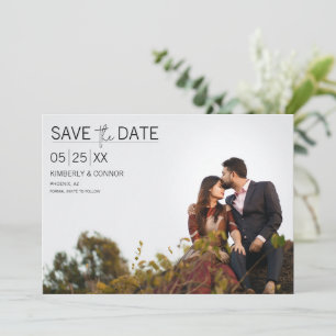 Save The Date Moderne Photo Minimaliste Enregistrer la Date   No