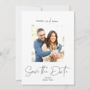 Save The Date Moderne Simple Photo Enregistrer la Date