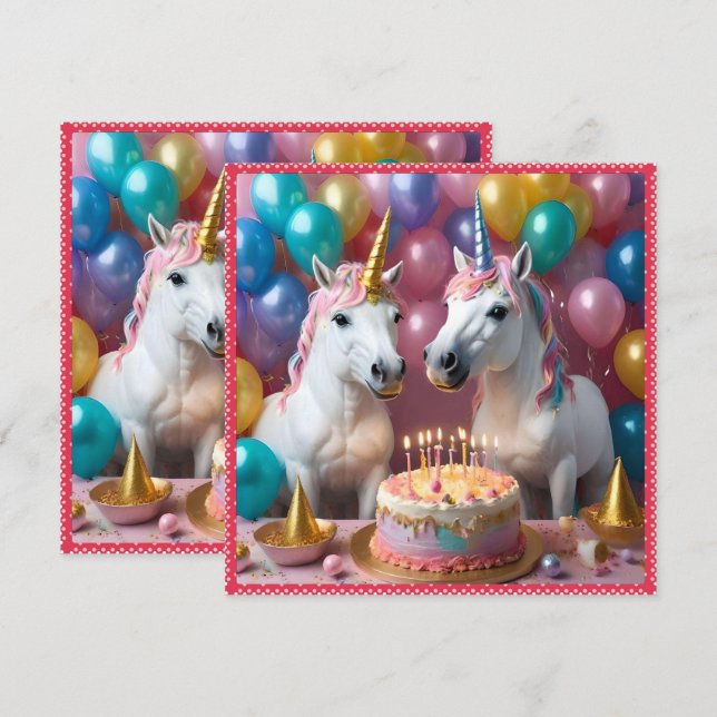 Save The Date Moments magiques : Un Bassin d'Anniversaire des li (Devant / Derrière)