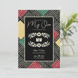 Save The Date MON Mariage Tribal Africain M'A Trouvé