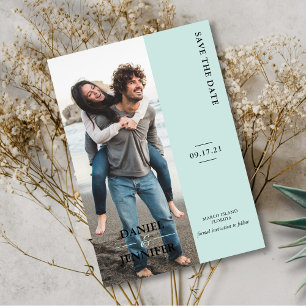 Save The Date Monnaie Élégante Mariage Minimaliste Enregistrer L