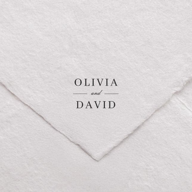 Save The Date Monogram Wedding Couple Name Self-inking Stamp (Creator Uploaded)