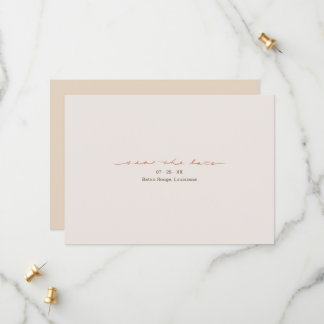 Save The Date Monogramme croix mariage chrétien