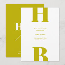 Monogramme de mariage à la typographie Chartreuse