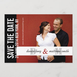 Save the Date Monograms Photo Website