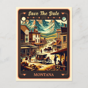 Save the Date Montana Invitation Postcard