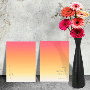Save The Date Mood Gradient Mariage Hot Summer ID741
