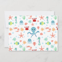 Motif du monde marin