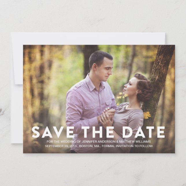 SAVE THE DATE MOTIF | ENREGISTRER LA DATE D'ANNONCE (Devant)
