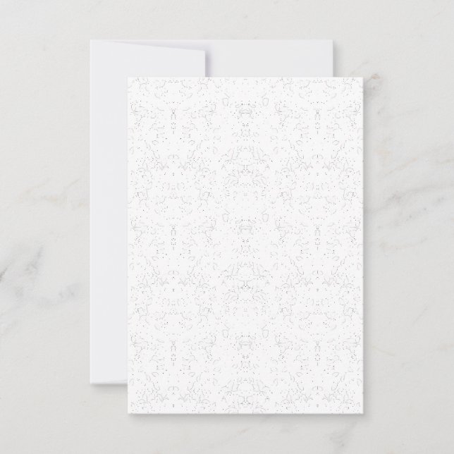 Save The Date Motif Floral Monochrome - Art Élégant Et Sans Couc (Devant)