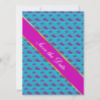 Motif Peacock et Magenta Paisley