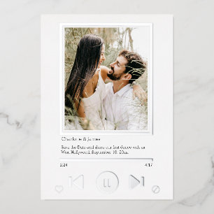 Save The Date Music Player First Dance Photo