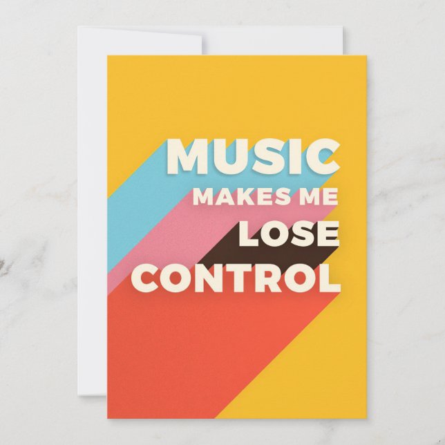 Save The Date Musique Art Musique Me Fait Perdre Le Contrôle (Devant)