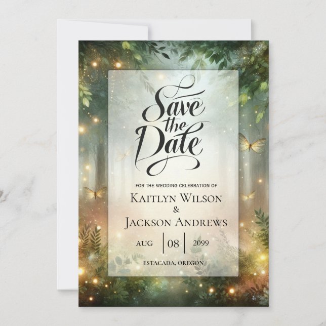 Save The Date Mystic Forrest Meadow Magic (Devant)