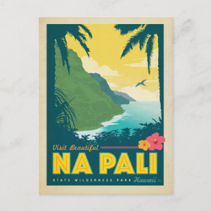 Save the Date - Na Pali, Hawaii Announcement Postcard