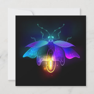 Save The Date Neon Firefly sur noir