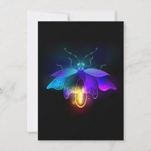 Save The Date Neon Firefly sur noir