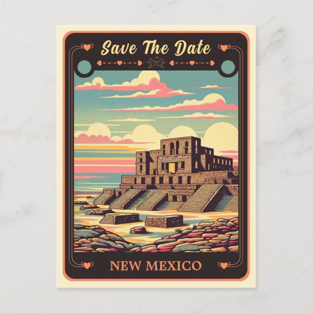 Save the Date | New Mexico Invitation Postcard (Front)