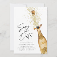 Save the Date New Years Invitation