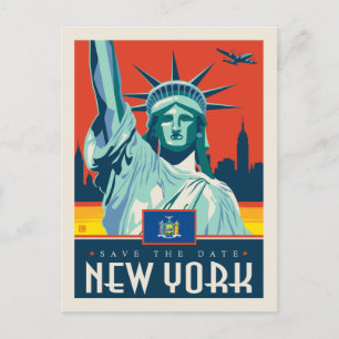Save the Date   New York Invitation Postcard