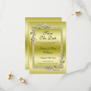 Save The Date Noces d'Or Gem & Glitter 50ème Anniversaire de Mar