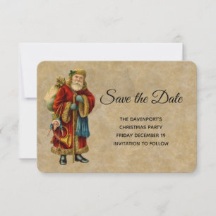 Save The Date Noël vintage au Père Noël