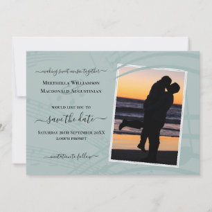 Save The Date Notes musicales en verre de mer Mariage photo Enre