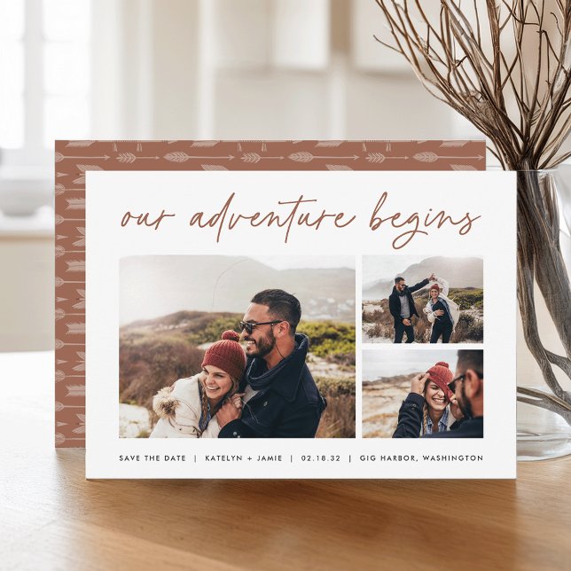 Save The Date Notre aventure commence | Multiphoto (Créateur téléchargé)
