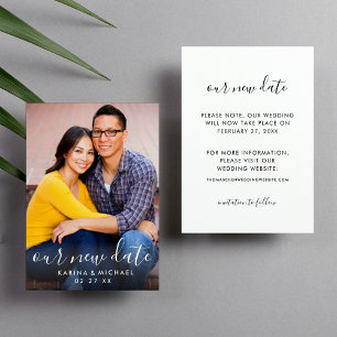 Save The Date Notre nouvelle date manuscrite script Mariage phot