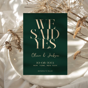 Save The Date Nous Avons Dit Oui Minimal Chic Mariage Moderne