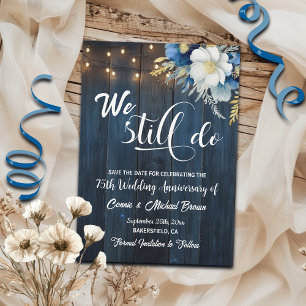 Save The Date Nous Faisons Encore 75ème Anniversaire Mariage Lum