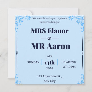 Save The Date Nous vous invitons chaleureusement au mariage de