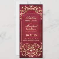 Nouveau Victorian: Enregistrer la date de Rouge &