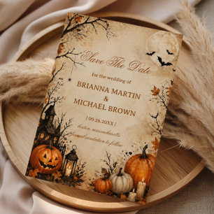 Save The Date Nuit effrayante de citrouille d'automne