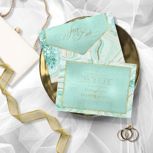 Save The Date Numéro De Référence Du Mariage Agate Abstrait ID82